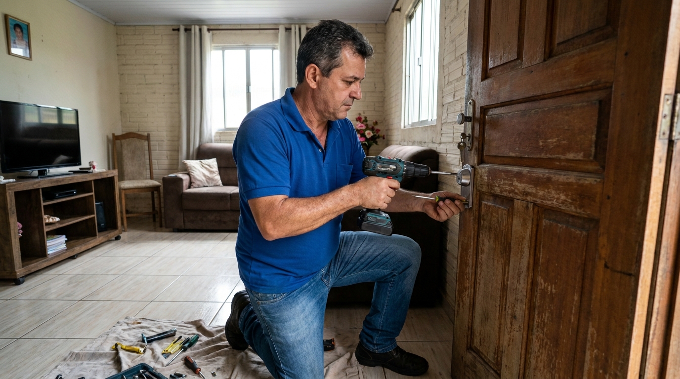 Serviço de Instalação de Fechadura Residencial no Bebedouro, Maceió‑AL